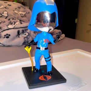 2021 G.I. Joe Cobra Commander Enemy Collectible 5" Figure LootCrate Hasbro Blue